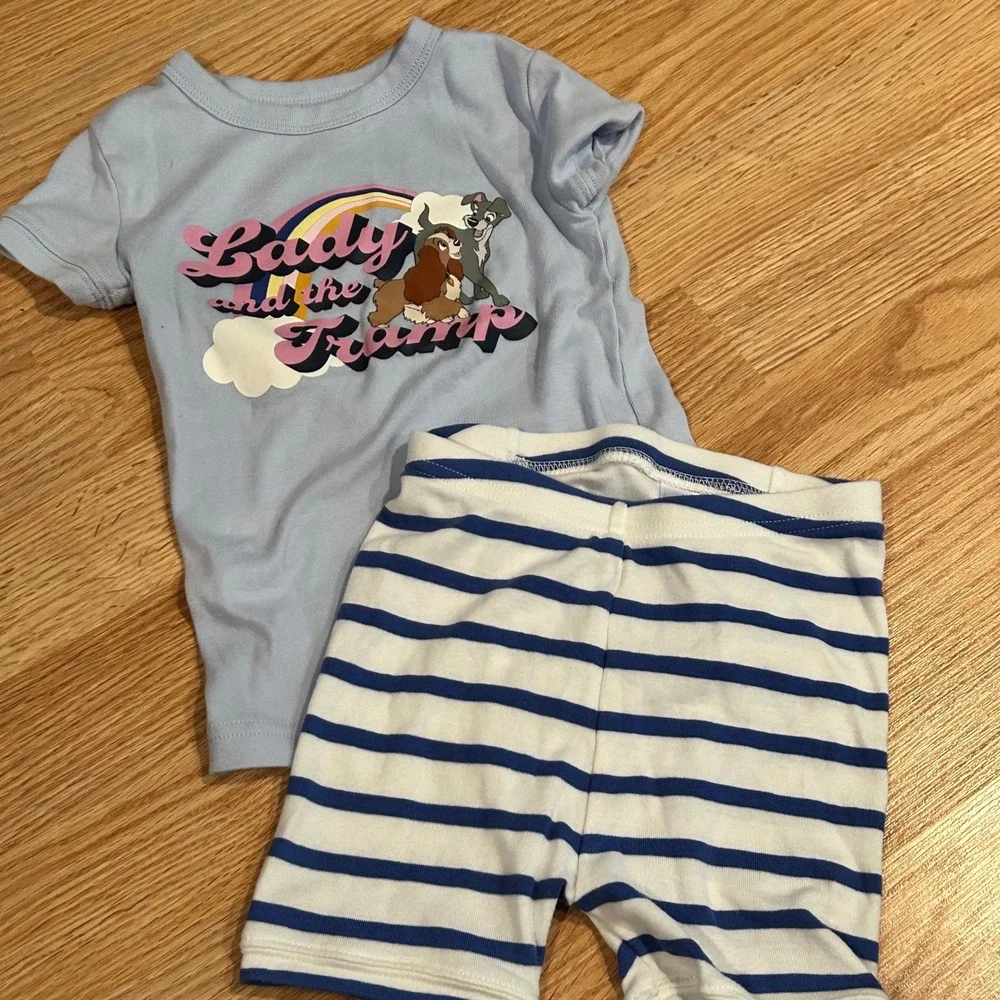 GAP Disney Lady and the Tramp Pajama Set‎ - Size 4 Years